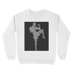 Alternative view of Muay Thai Words Unisex Crewneck Sweatshirt