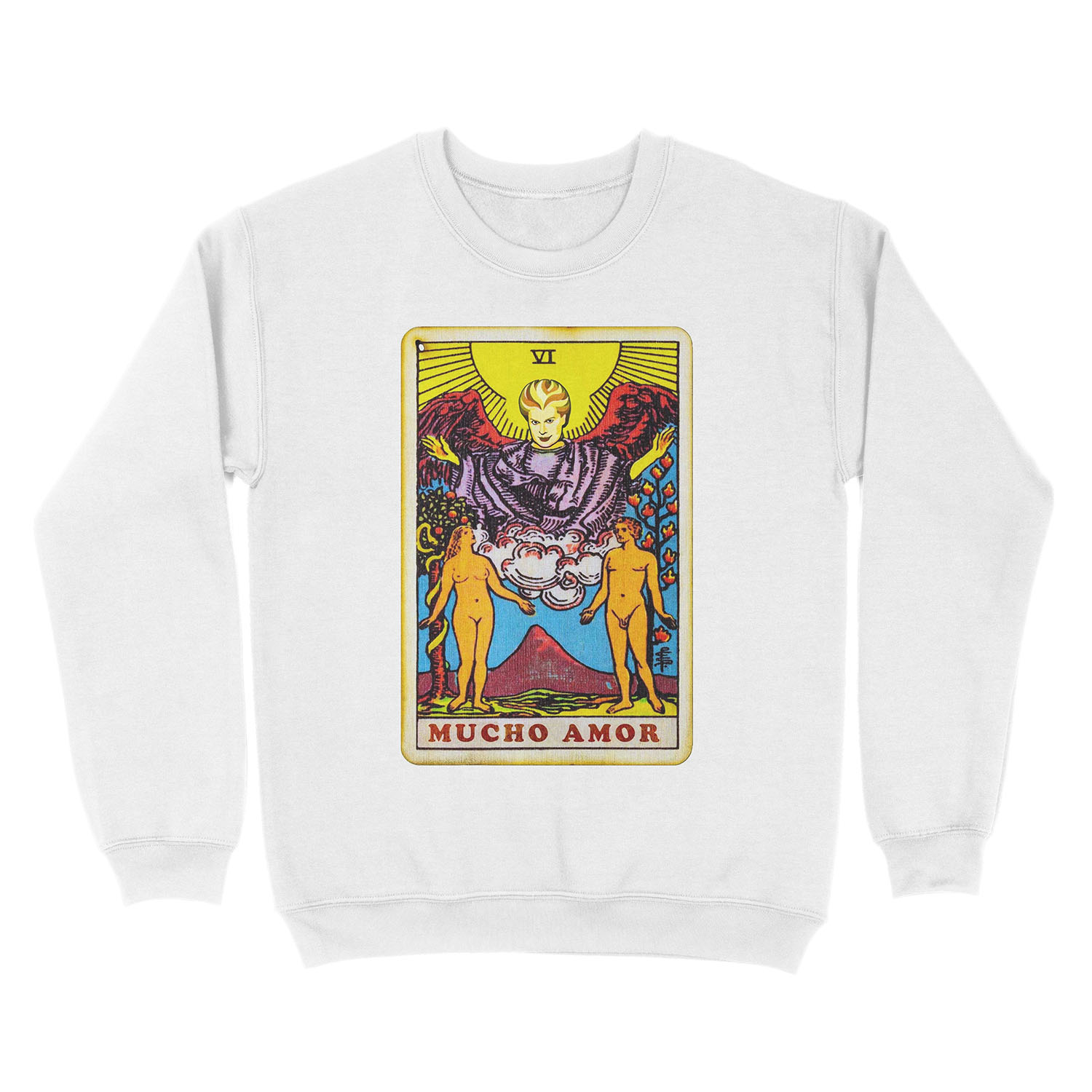 Mucho Mucho Amor | Tarot Card Unisex Crewneck Sweatshirt - Image 2