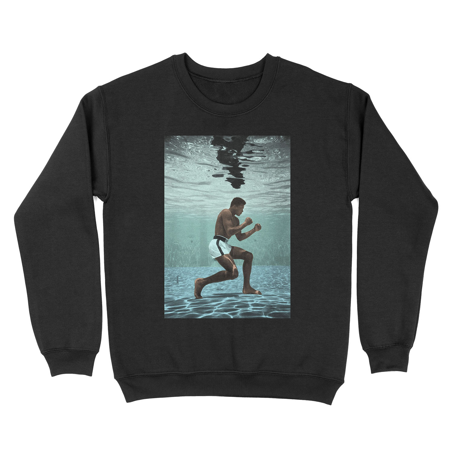 Muhammad Ali Boxing Under Water Unisex Crewneck Sweatshirt