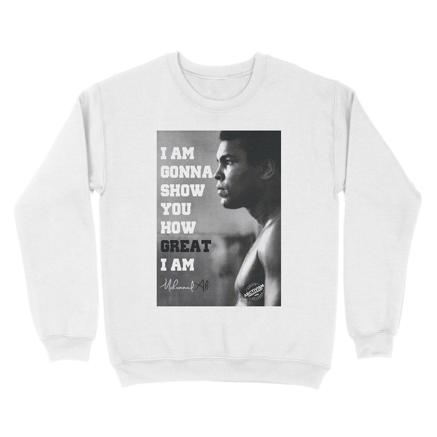 MUHAMMAD ALI - I AM GONNA SHOW YOU HOW GREAT I AM Unisex Crewneck Sweatshirt - Image 2