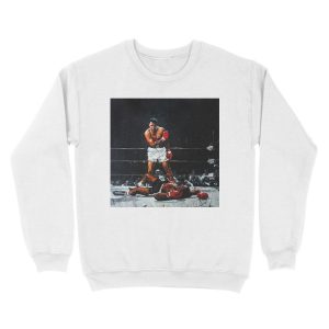 Alternative view of Muhammad Ali Knocks Out Sonny Liston Unisex Crewneck Sweatshirt
