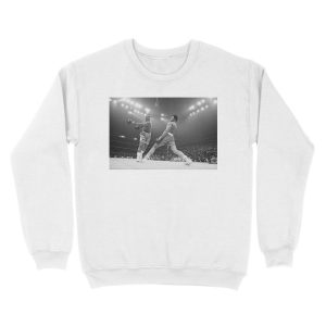 Alternative view of Muhammad Ali vs. Joe Frazier Unisex Crewneck Sweatshirt