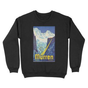 Murren - Vintage Swiss Travel Unisex Crewneck Sweatshirt