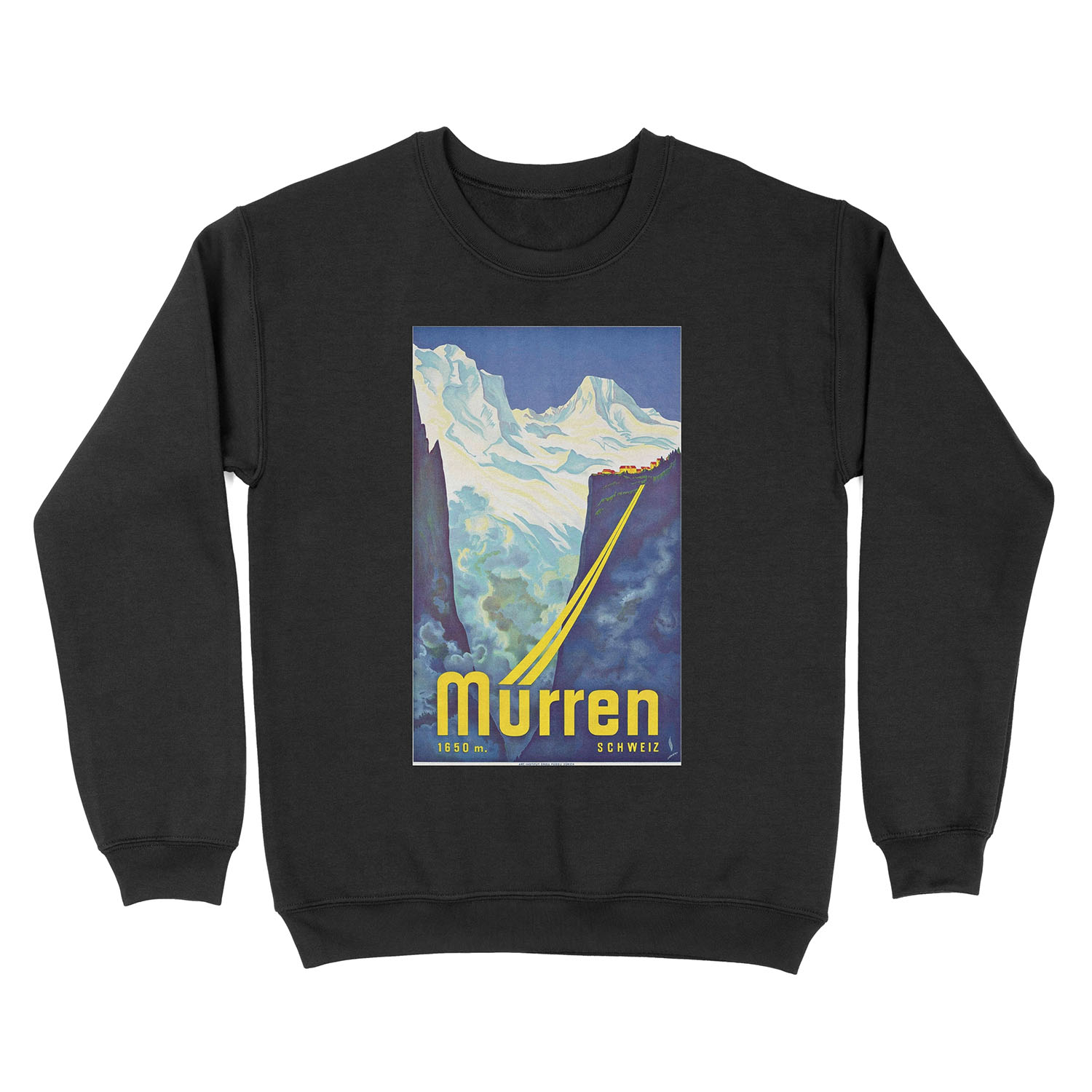 Murren - Vintage Swiss Travel Unisex Crewneck Sweatshirt