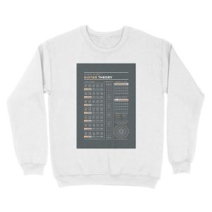 Alternative view of Music Theory for Guitar Cheat Sheet Unisex Crewneck Sweatshirt