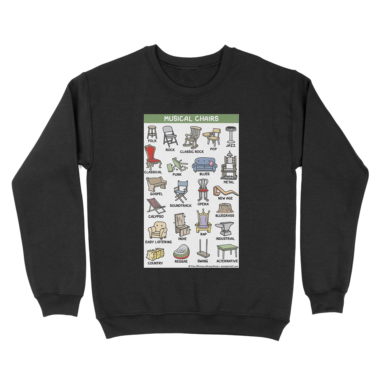 musical chairs Unisex Crewneck Sweatshirt