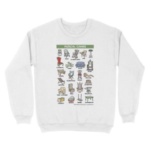 Alternative view of musical chairs Unisex Crewneck Sweatshirt