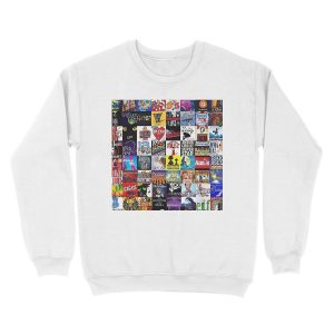 Alternative view of Musicals Collage leggings Unisex Crewneck Sweatshirt