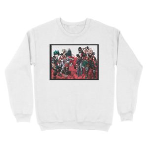 Alternative view of My Hero Academia Popularity Poll Unisex Crewneck Sweatshirt