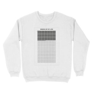 Alternative view of my life in weeks poster Unisex Crewneck Sweatshirt