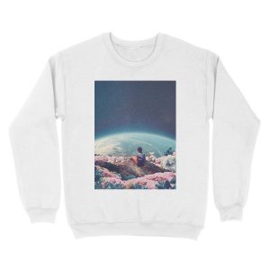 Alternative view of My World Blossomed when I Loved You Unisex Crewneck Sweatshirt