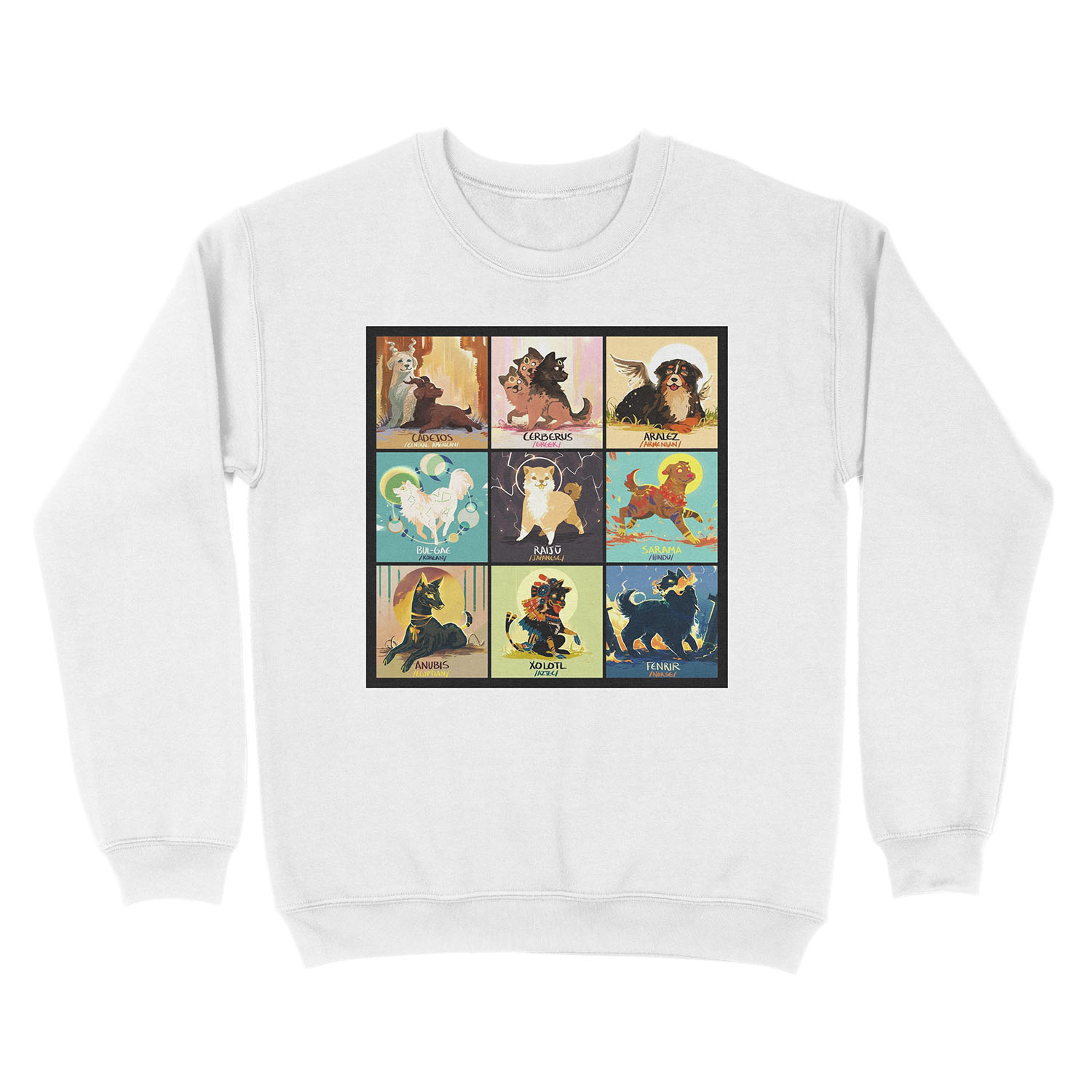 Mytho doggos #2 Unisex Crewneck Sweatshirt - Image 2