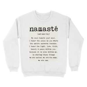 Alternative view of Namaste. Unisex Crewneck Sweatshirt