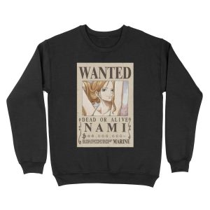 Nami wanted poster Unisex Crewneck Sweatshirt