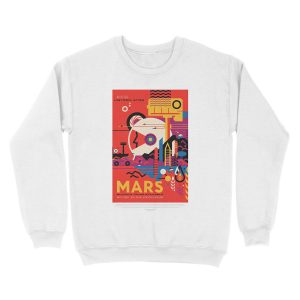 Alternative view of NASA JPL Space Tourism: Mars (8K resolution) Unisex Crewneck Sweatshirt