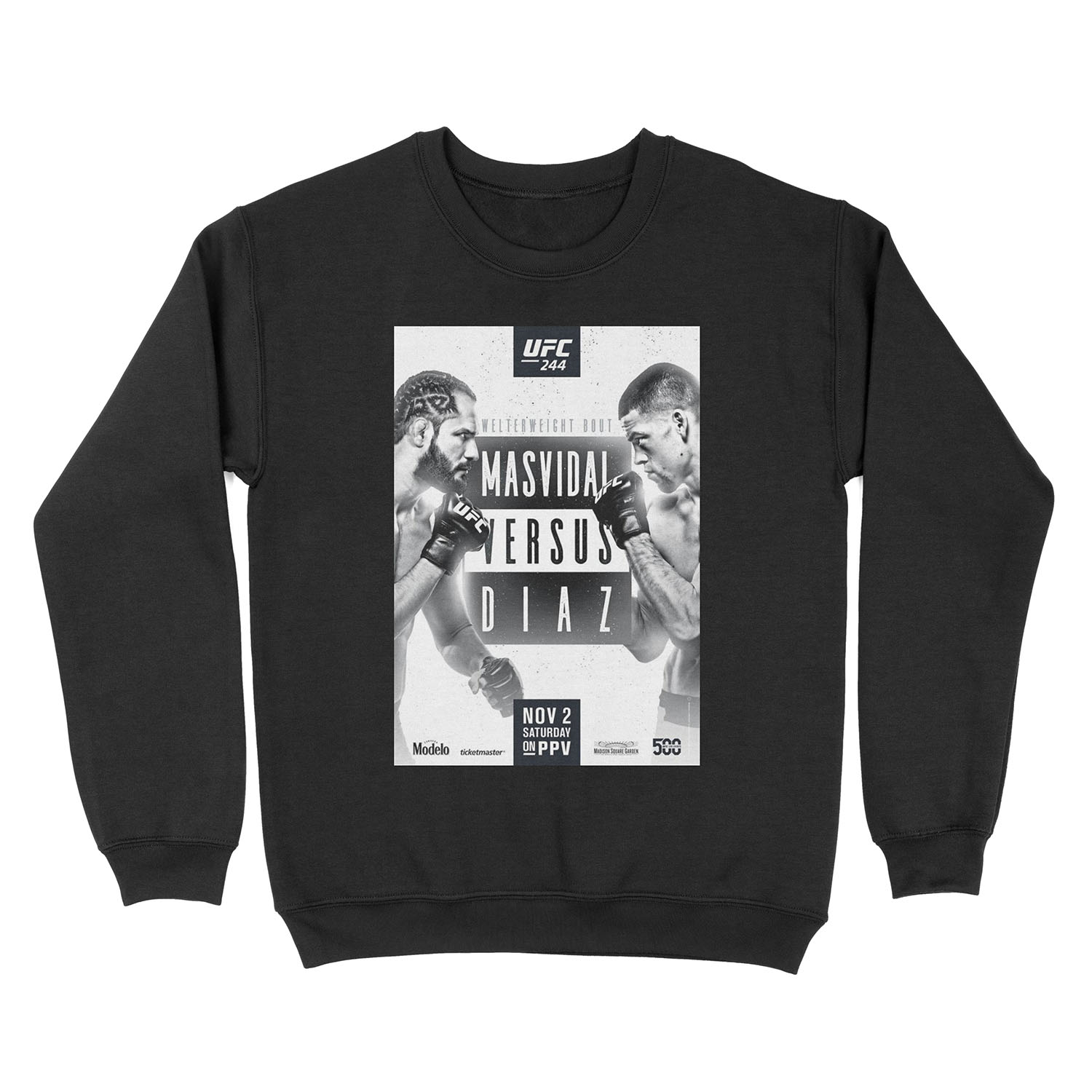 Nate Diaz vs Jorge Masvidal Unisex Crewneck Sweatshirt
