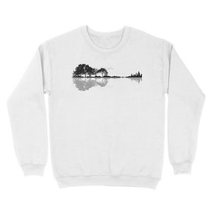 Alternative view of Nature Guitar Unisex Crewneck Sweatshirt