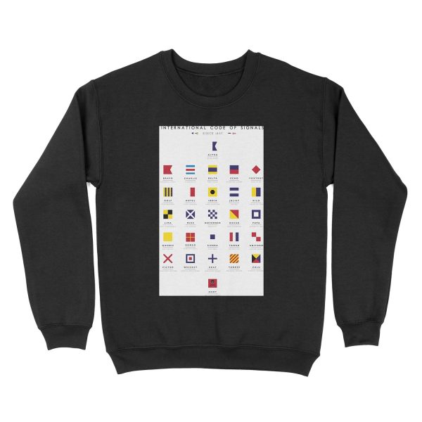 Nautical Flags: International Code of Signals Unisex Crewneck Sweatshirt