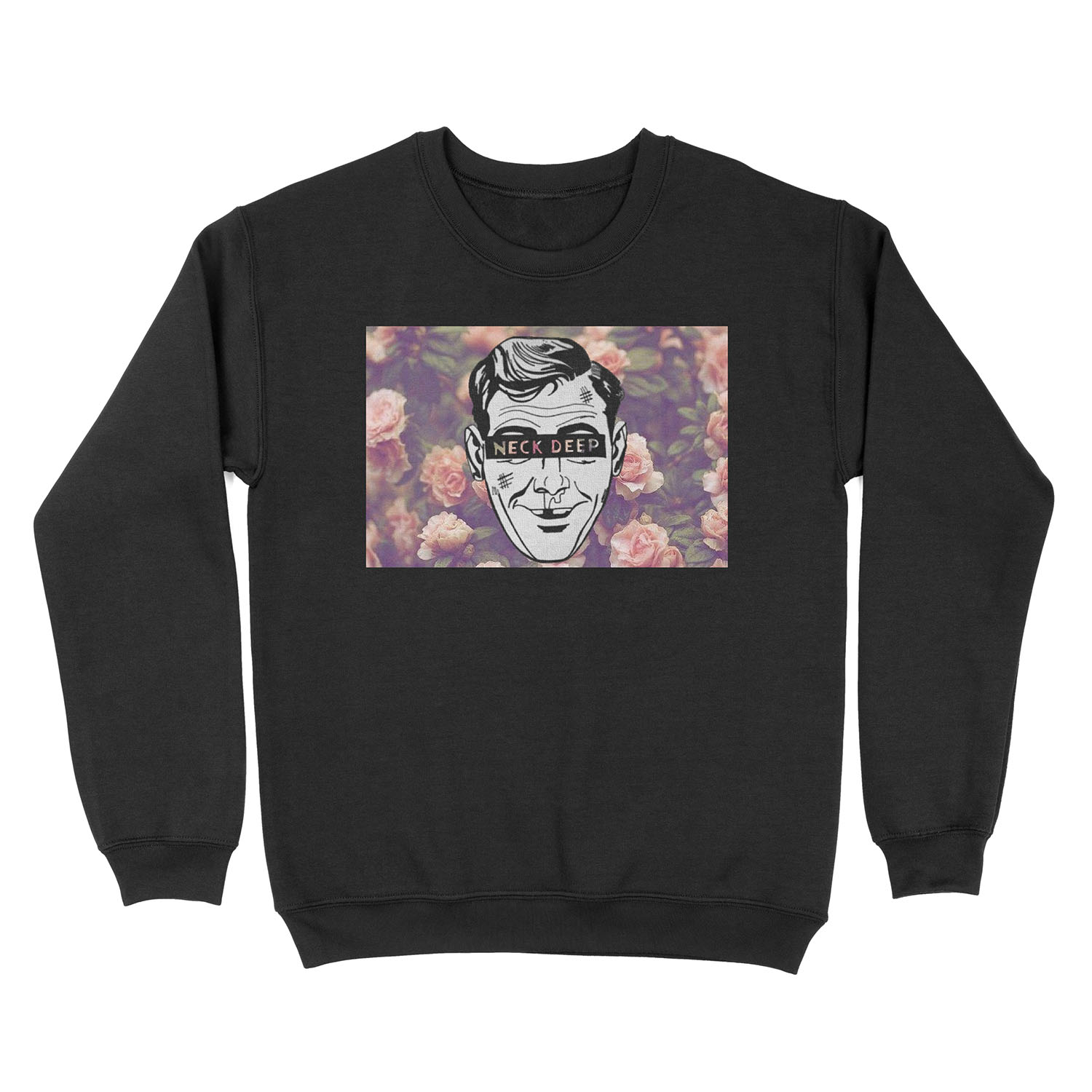 Neck Deep Floral Unisex Crewneck Sweatshirt