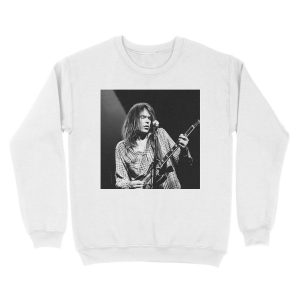 Alternative view of Neil Young In Concert Unisex Crewneck Sweatshirt