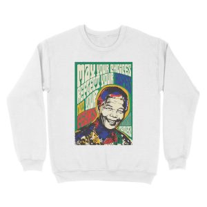 Alternative view of Nelson Mandela Pscyhedelic Pop Art Unisex Crewneck Sweatshirt