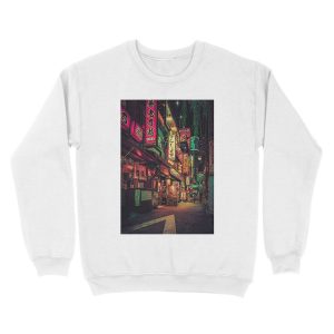 Alternative view of Neo Tokyo II- Japan Night Photo Unisex Crewneck Sweatshirt