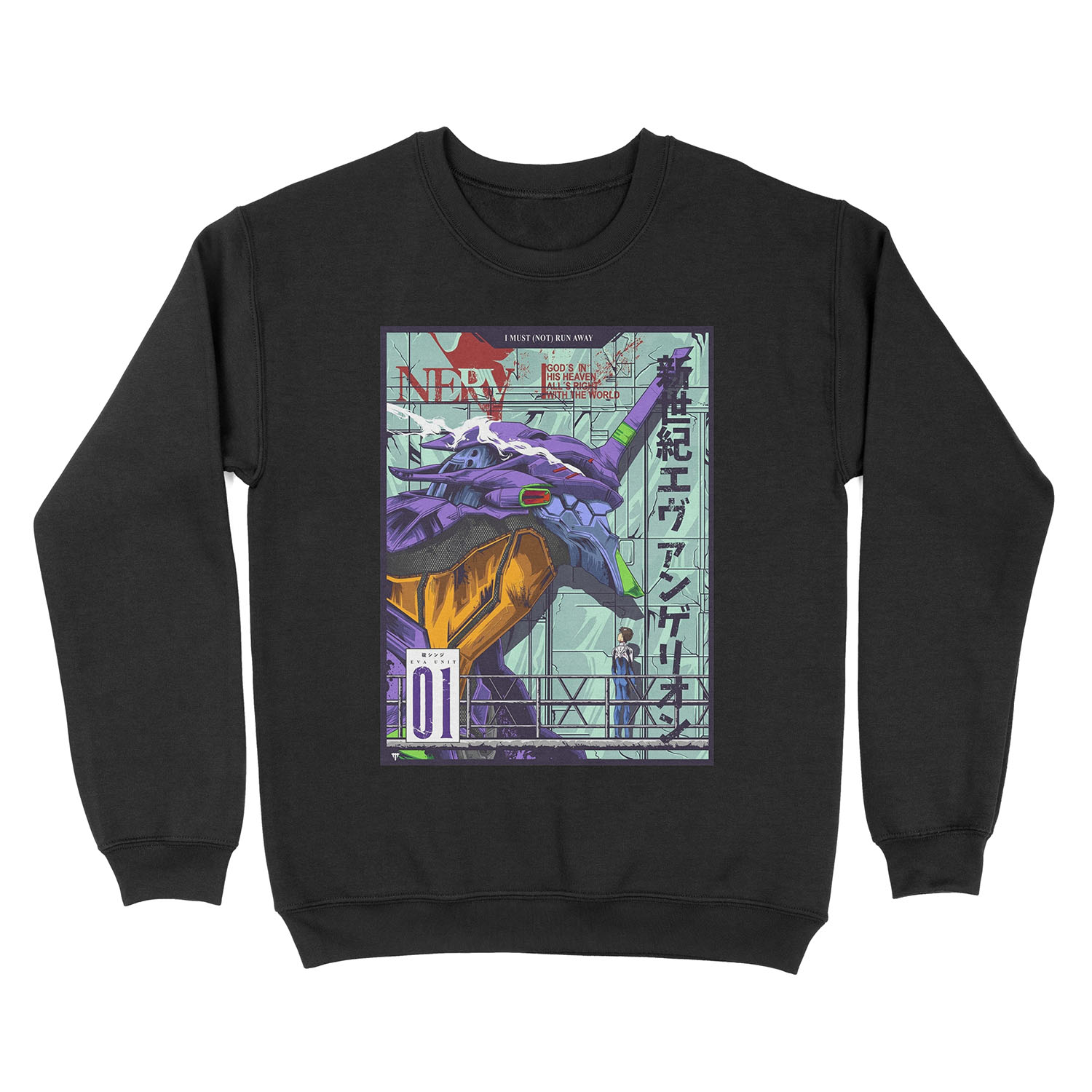 Neon Genesis Evangelion (Evangelion Unit-01) Unisex Crewneck Sweatshirt