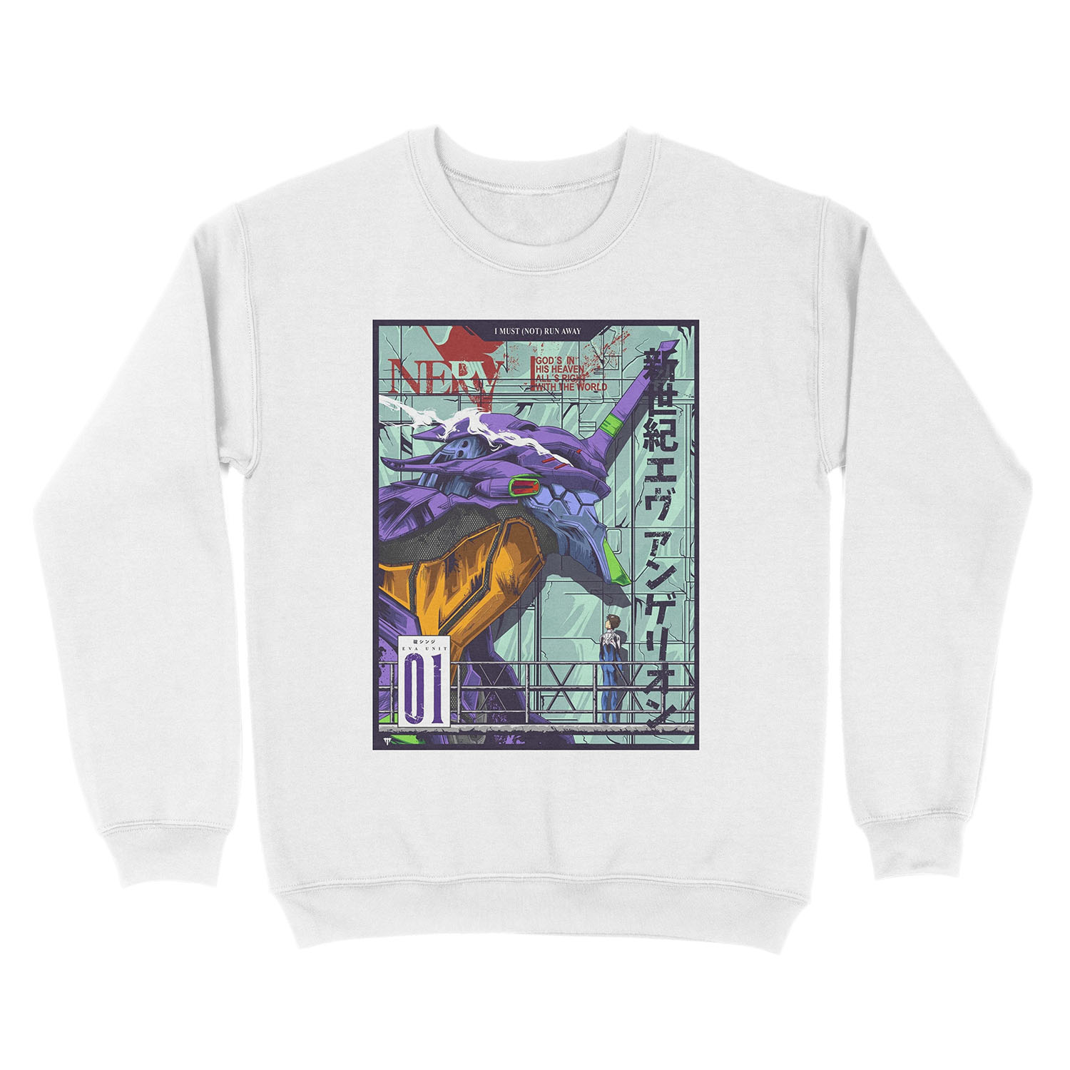 Neon Genesis Evangelion (Evangelion Unit-01) Unisex Crewneck Sweatshirt - Image 2