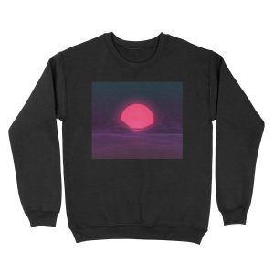 Neon Sunset Unisex Crewneck Sweatshirt
