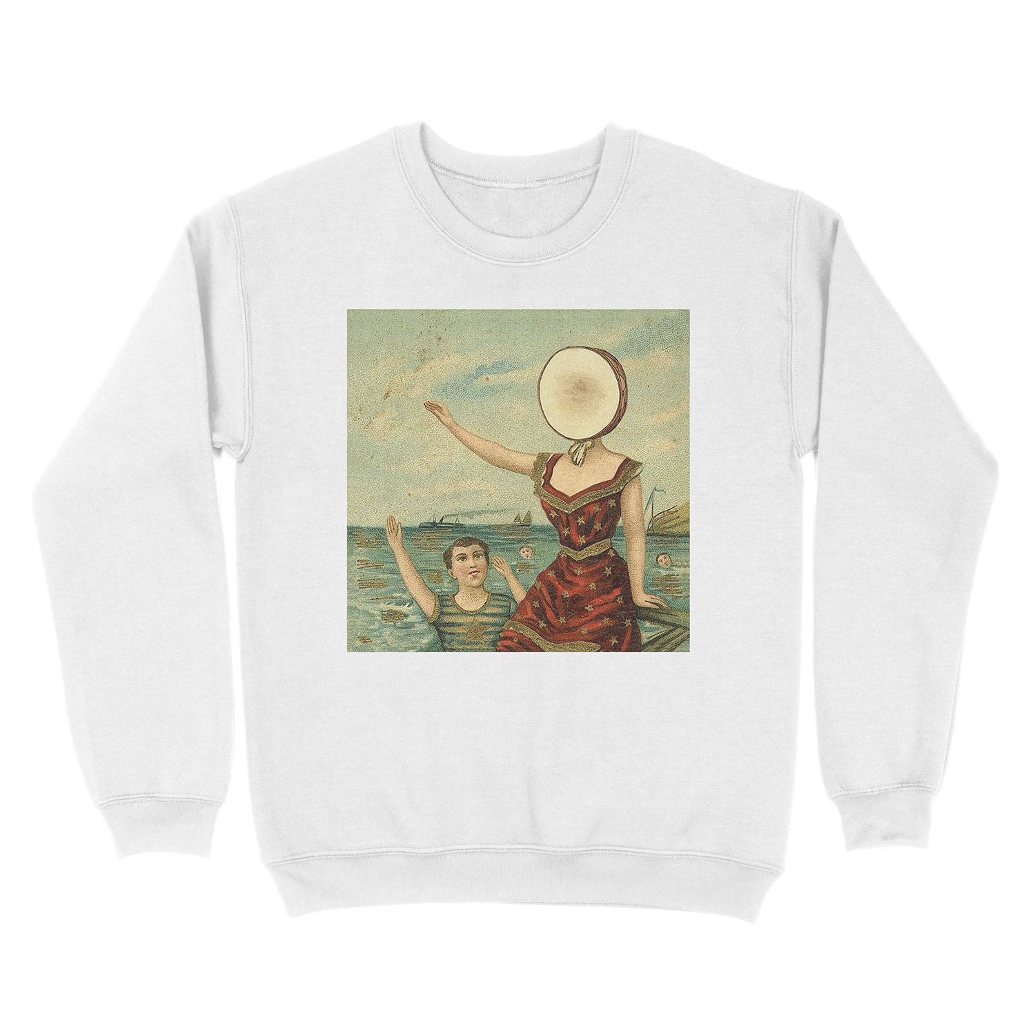 Neutral Milk Hotel - In The Aeroplane Over The Sea Album Cover Art Unisex Crewneck Sweatshirt - Image 2