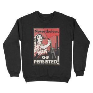 Nevertheless She Persisted (Vector Recreation) Unisex Crewneck Sweatshirt