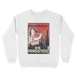 Alternative view of Nevertheless She Persisted (Vector Recreation) Unisex Crewneck Sweatshirt