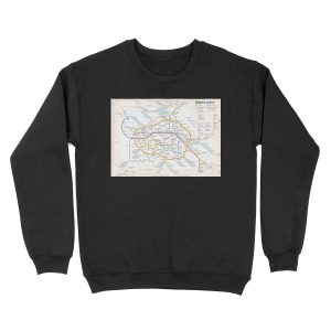 New Berlin rapid transit route map (October 31, 2020) Unisex Crewneck Sweatshirt