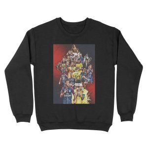 Neymar JR (From Santos to PSG +BRANT) Unisex Crewneck Sweatshirt