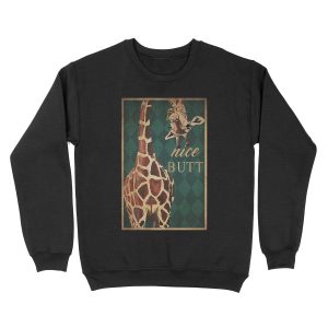 Nice Butt Giraffe Unisex Crewneck Sweatshirt