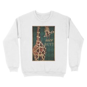 Alternative view of Nice Butt Giraffe Unisex Crewneck Sweatshirt