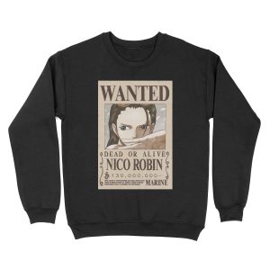 Nico Robin second wanted poster Unisex Crewneck Sweatshirt