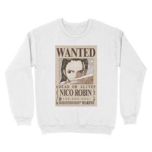 Alternative view of Nico Robin second wanted poster Unisex Crewneck Sweatshirt
