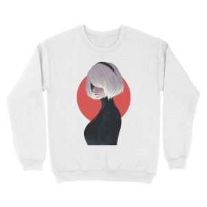 Alternative view of Nier automata 2B Unisex Crewneck Sweatshirt