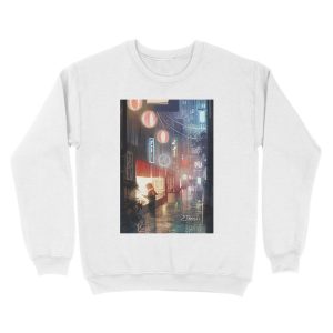 Alternative view of Night in Tokyo Unisex Crewneck Sweatshirt
