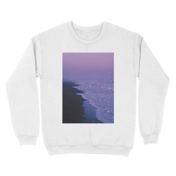 night on the beach Unisex Crewneck Sweatshirt - Image 2