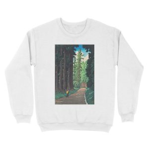 Alternative view of Nikkô gaidô - Hasui Kawase Unisex Crewneck Sweatshirt