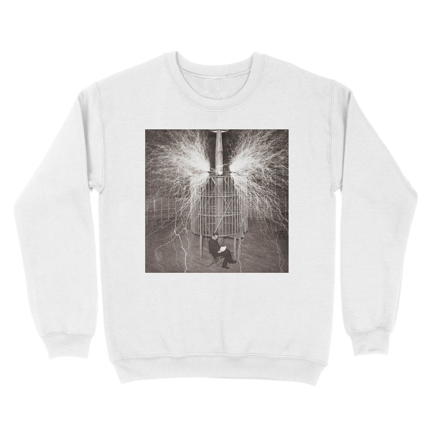 Nikola Tesla Unisex Crewneck Sweatshirt - Image 2