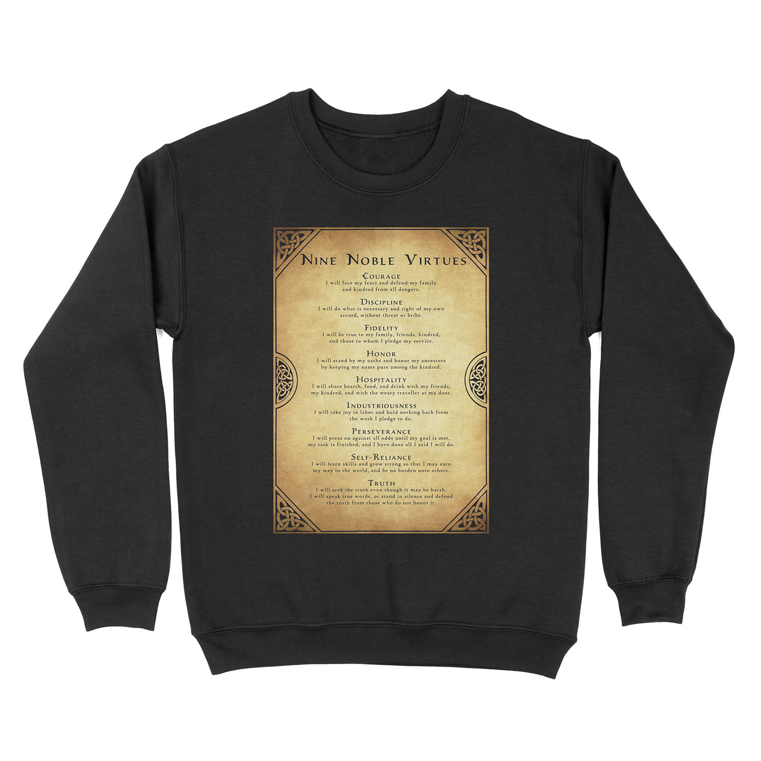 Nine Noble Virtues Unisex Crewneck Sweatshirt