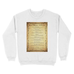 Alternative view of Nine Noble Virtues VERSION 2! Unisex Crewneck Sweatshirt