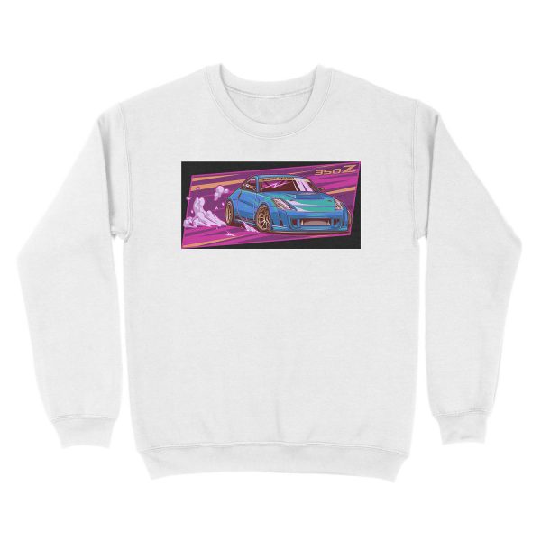 Nissan 350z Retro Wave Unisex Crewneck Sweatshirt - Image 2