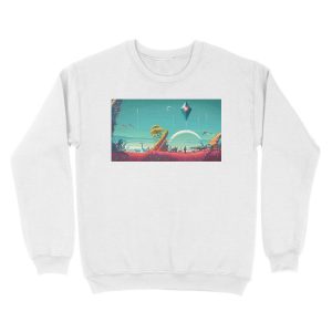 Alternative view of No Mans Sky -- Ship and Sky Unisex Crewneck Sweatshirt