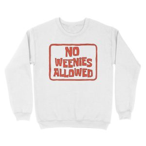 Alternative view of No Weenies Allowed - Spongebob Unisex Crewneck Sweatshirt