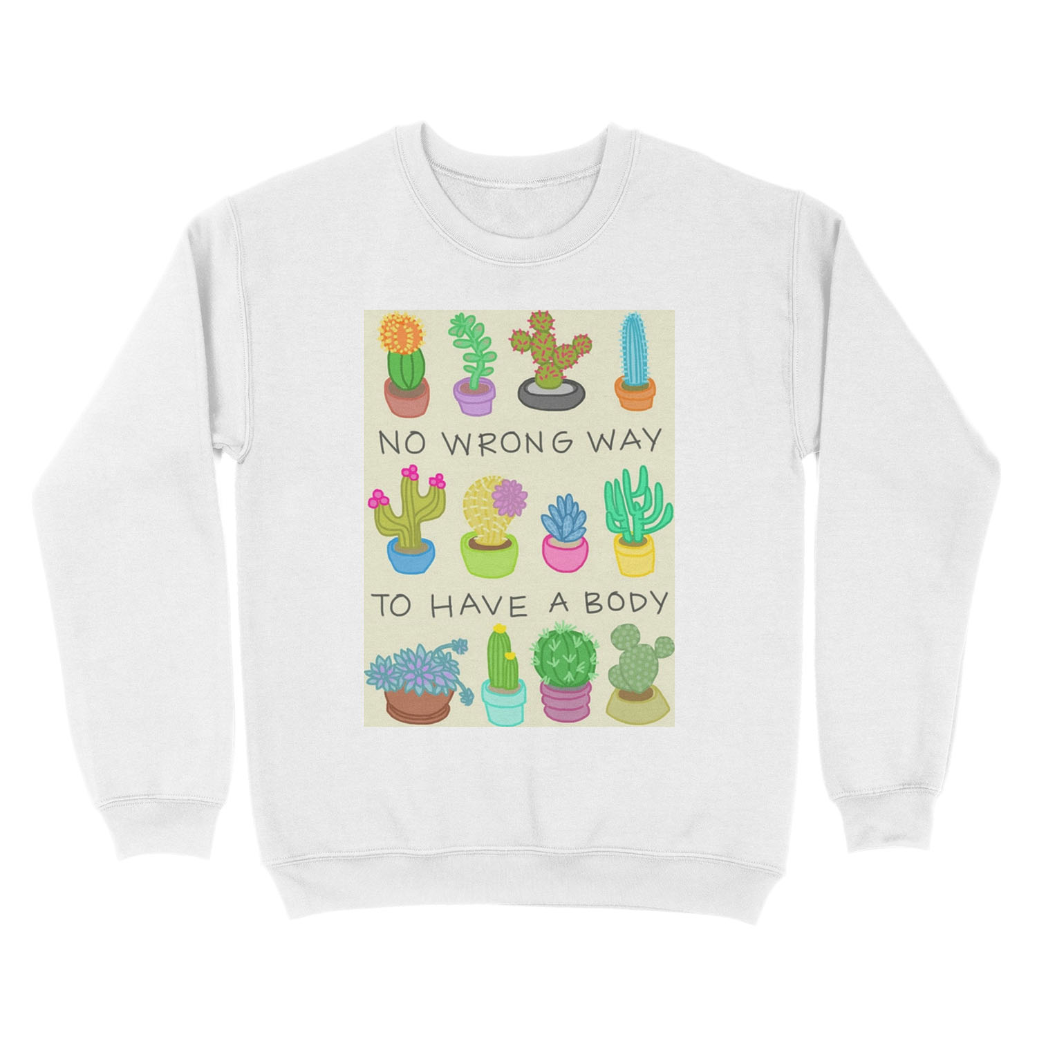 No Wrong Way to Have a Body Unisex Crewneck Sweatshirt - Image 2