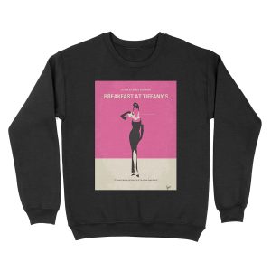 No204- Breakfast at Tiffanys minimal movie poster Unisex Crewneck Sweatshirt